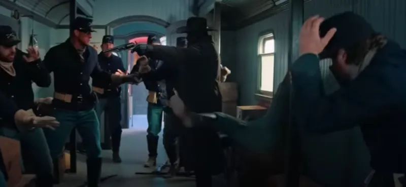 서부영화 더 하더 데이 폴 내용중